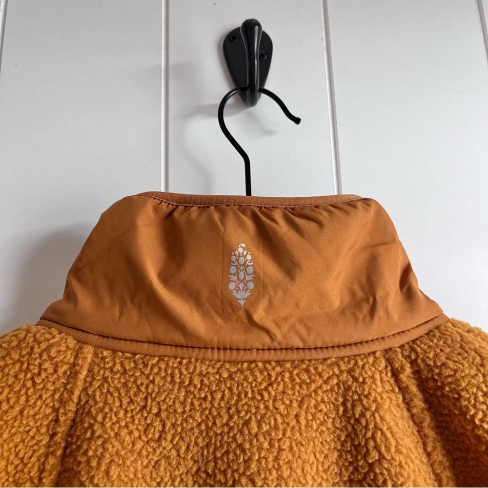 SOLD -D- Free People jacket orange fuzzy - Picture 12 of 16